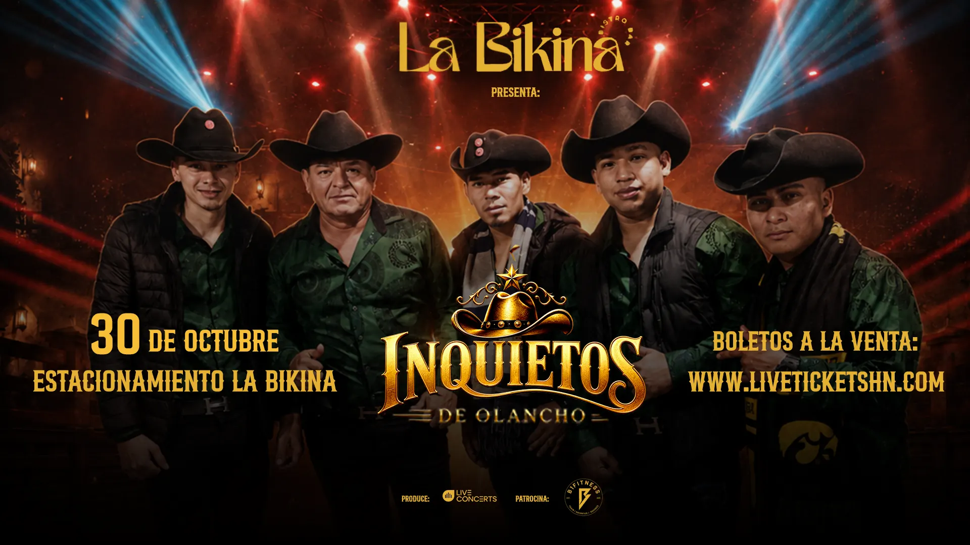 Arte promocional de Los Inquietos de Olancho
