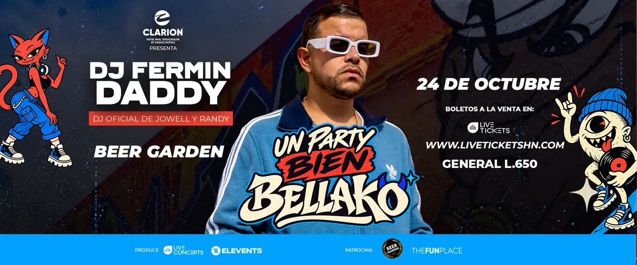 DJ Fermin Daddy en el arte de Un Party Bien Bellako
